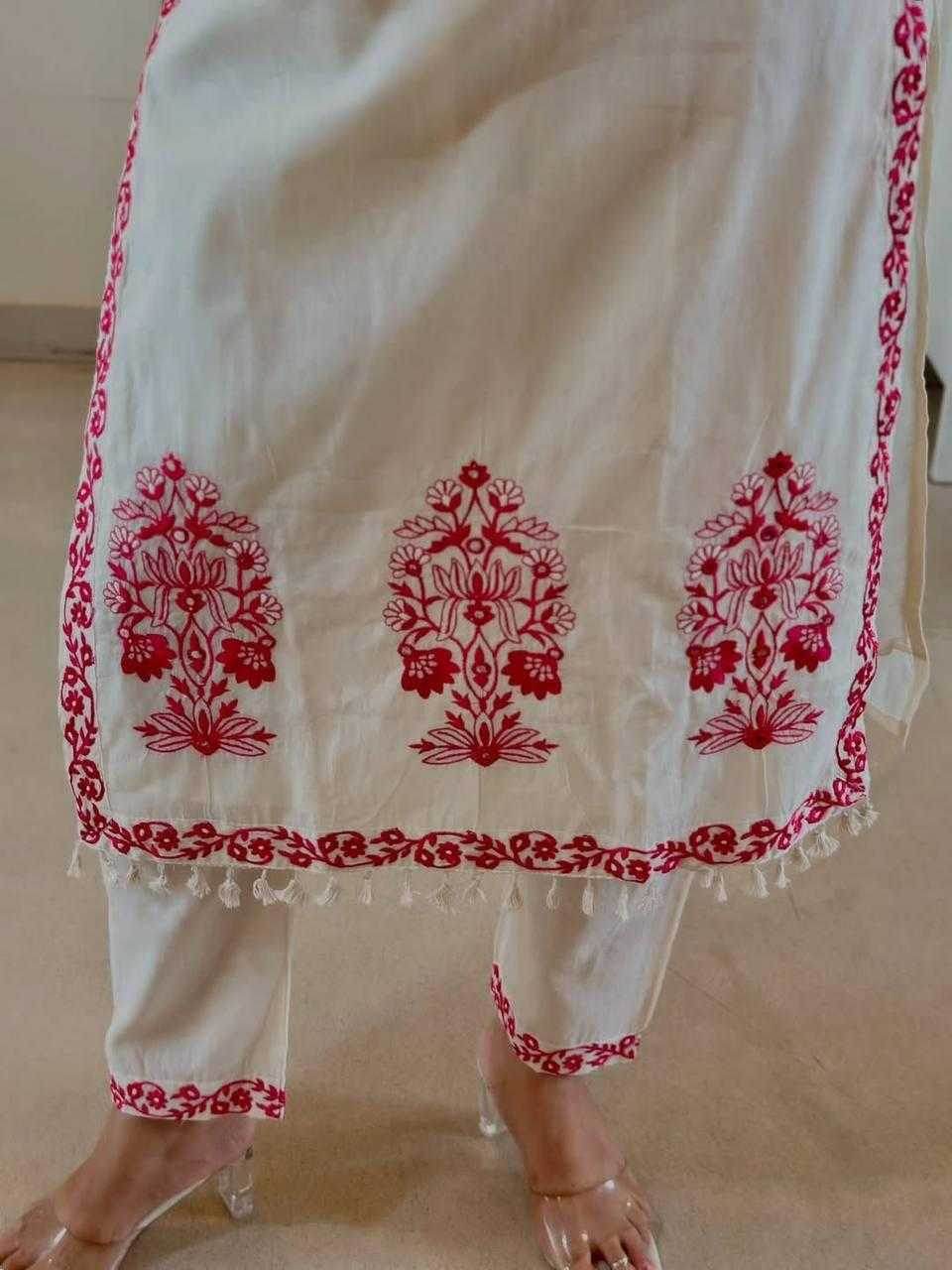 Silk Cotton Embroidery Ladies Suit - MYLUXURY LANE ENTERPRISE